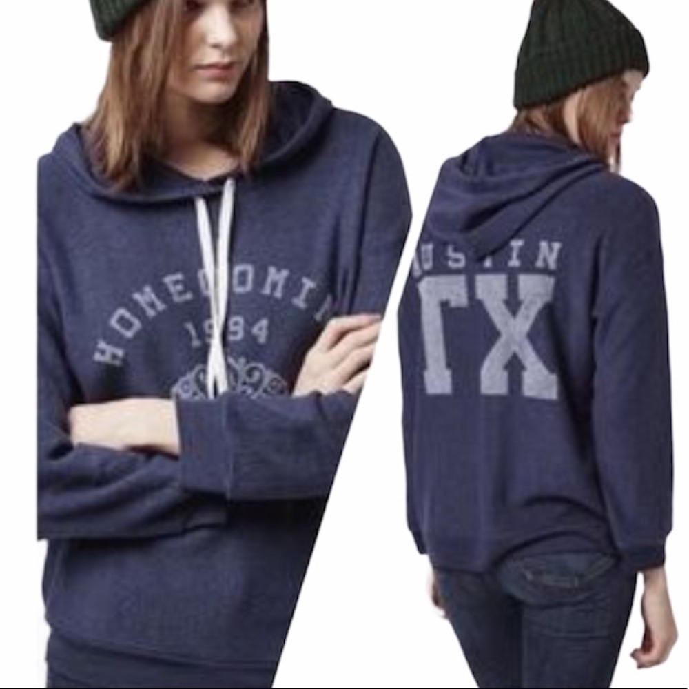 NEW Project Social T Blue Sweatshirt Homecoming Queen XS